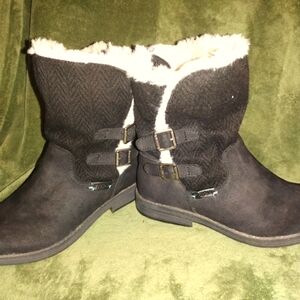 Mad Love Black Ankle Boots#